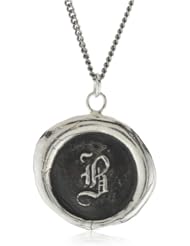 Pyrrha "talisman" Sterling Silver Letter Necklace