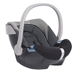 Cybex 050045004 - Aton Autokindersitz / Babyschale Gruppe 0+ (0 bis 18 kg), ab der Geburt bis ca. 15 Monate, slate-grey / black