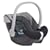 Cybex 050045004 - Aton Autokindersitz / Babyschale Gruppe 0+ (0 bis 18 kg), ab der Geburt bis ca. 15 Monate, slate-grey / black