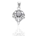 Scottish Spirit of Alba Thistle Celtic Knot Art Sterling Silver Pendant by Courtney Davis