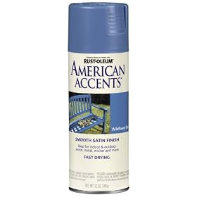 Rust-Oleum 7938830 American Accents Spray, Satin Wildflower Blue, 12-Ounce