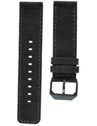 slow - Anthracite Canvas Strap, Black Buckle