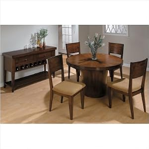 Cambridge 6 Piece Round Table Dining Set in Boston Brown by 
