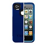 Otterbox APL4-I4SUN-F5-E4OTR Commuter Series Hybrid Case for iPhone 4 & 4S  - Retail Packaging - Night Blue/Ocean