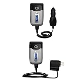 Essential Kit for the Sony Ericsson z550c - includes Car and Wall Charger with Rapid Charge Technology - Gomadic Brand w/ TipExchange Technology
