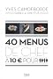 40 menus de chef � 10 euros pour 4 personnes