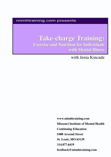 Take-charge Training: Exercise and Nutrition for Individuals