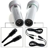 2x Funkmikrofon WIRELESS/WIRE Funk Mikrofon Funkmic KARAOK Live Audio HiFi Party