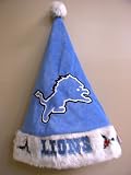 Detroit Lions Licensed NFL Santa Hat