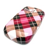 Samsung R355c Pink Brown Plaid Design Hard Case Cover Skin Protector NET 10 Straight Talk