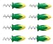 Kitchen & Housewares : Tovolo Twist-Lock Corn Holders, Set of 8