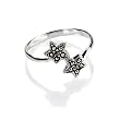 FOJO's Marcasite Bypass Stars Ring