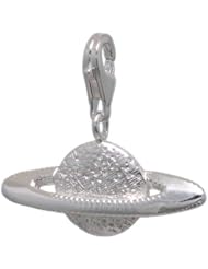 MELINA Charms clip on pendant planet sterling silver 925