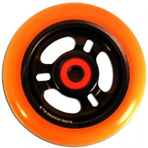Phoenix 3-Spoke Wheel Orange-Black 100mm