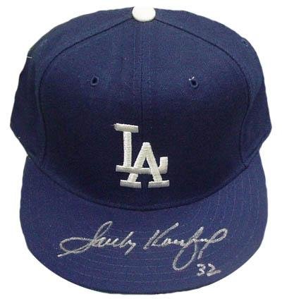 Autographed Sandy Koufax PSA/DNA Baseball Hat - Autographed MLB Helmets and Hats