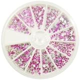 Nail Art MoYou Light Pink Rhinestone Pack of 1000 Crystal Premium Quality Gemstones in 12 different shapes and sizes, beauty accessory for women nails, fun and easy to apply with top coat or nail glue