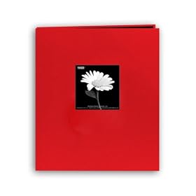 Pioneer 8-1/2-Inch-By-11-Inch Apple Red Frame Cover Memory Book