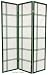 6ft. Double Cross Japanese Shoji Folding Privacy Screen Room Divider - 4 Panel Hunter