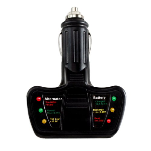 Easy Instant Car Battery & Alternator Tester - Test Battery & Alternator without Opening Hood!