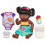 Baby Alive DRESS 'N SLUMBER Doll Playset, I drink & Wet, Bonus 2 Outfits for Daytime & Night