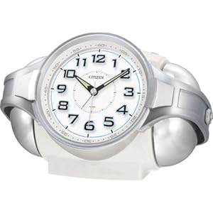 【クリックで詳細表示】CITIZEN (シチズン) 大音量ツインベル目覚し バトルパワーR02 白パール色 4RAA02-003