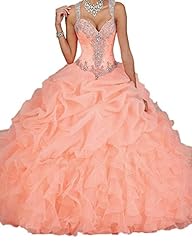  Organza/Satin Beaded   Ball Gown Prom Dress/Quinceanera Dress/Party Dress  With Pearls