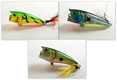 Sigi Pack of 3 crankbaits fishing lures for bass, walleye, trout - clearance items (Top Dog)