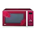 LG MG6388PR Mikrowelle / 23 L  / 800 W  / Rot mit Blumenmuster / Intellowave System / Quarz Grill