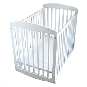 Athena Mya Mini Crib - White (White) (40"W x 34"H x 26"D)