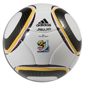 Adidas WC 2010 Mini Soccer Ball, White/Black/Pure Yellow, 1