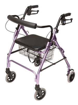 Lumex Walkabout Lite Four Wheel Rollator, Lavender