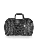 Emporio Due Milk Bag Black Patent Leather Basket Bag