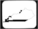 Decorated Mouse Pad with map, outline, state, Kentucky