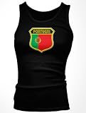 Portugal Crest International Retro Soccer Juniors Tank Top, Portuguese National Pride Juniors Boy Beater