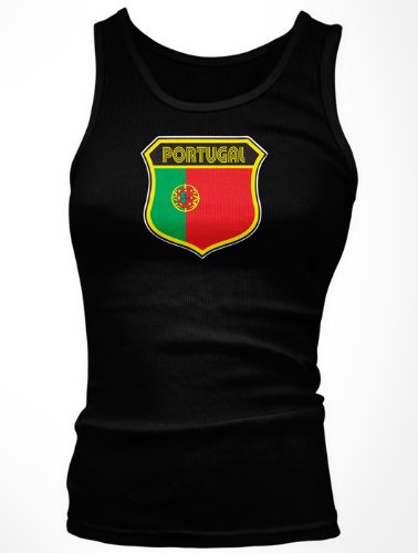 Portugal Crest International Retro Soccer Juniors Tank Top, Portuguese National Pride Juniors Boy Beater