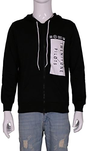 Twenty One Pilots Blurryface Zipped Hoodie Front &amp; Back Print (M)