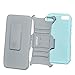 ASHIELD Amazon Fire Phone Case Ultra Shock&Drop-Proof Military Level Army-Grade Protective Hard Rugged Hybrid Slim Defender Case and Holster for For AMAZON FIRE PHONE - Extremly Dual layer Case with 180 Degrees Swivel Ring Kickstand and Rugged Holster - GRAY/TEAL