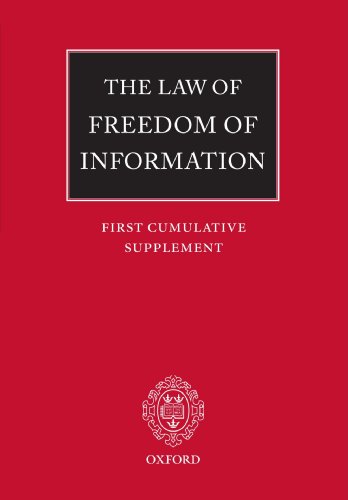 The Law of Freedom of Information: First Cumulative Supplement