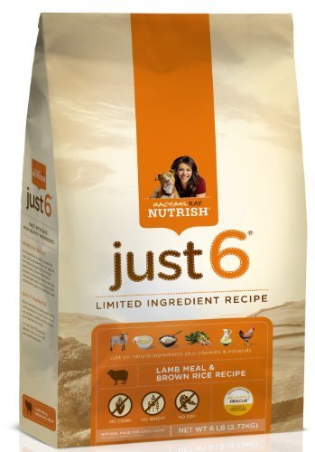 Rachael Ray Nutrish Just 6 Limited Ingredient Dry Dog Food Lamb