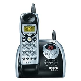 Uniden EXAI 5180 5.8 GHz Cordless Phone with Answering System and Caller ID by Uniden