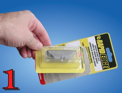 Rapid Tools RT00014 Serrated Blades with Built-in Dispenser Enviro-Pack, 25-Pack