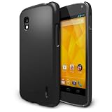 SF Matte Black - Rearth Ringke SLIM for LG Google Nexus 4 SF Premium Hard Case - ECO Package