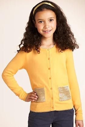 Autograph Round Neck Sequin Pockets Cardigan