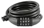 Wordlock CL-400-BK 4-Letter Combination 6-Foot Cable Bike Lock, Black