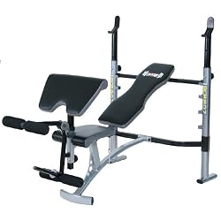 Body Champ BCB807 Mid-Width Weight Bench with Arm Curl