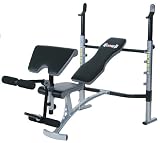 Body Champ BCB807 Mid-Width Weight Bench with Arm Curl