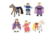 Melissa & Doug Royal Family Wooden Doll Set