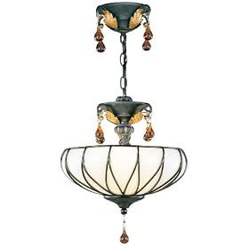 World Imports Lighting 1273-97 Hitallo 3-Light Semi Flush Fixture, Dark Antique Bronze by World Imports