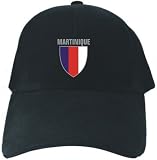 CAPS BLACK EMBROIDERY  SHIELD MARTINIQUE 