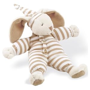 North American Bear Bunny Rattle Natural